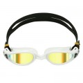 Очки для плавания AquaSphere KAIMAN EXO  NEW золотые зеркальные линзы Titanium white/clear